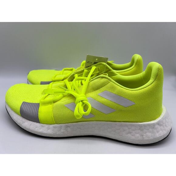 adidas Men's Senseboost GO Running Shoes Neon/Yellow Sneakers EF1580 Size 8.5 - Picture 3 of 13